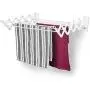 Polder Wall-Mount 24-Inch Accordion Clothes Dryer White