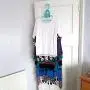 HANGERWORLD 10 Turquoise Plastic Hanger Frame Indoor Outdoor Clothes Garment Dryer Space Saving Drop Down Action HANGERWORLD 10 Turquoise Plastic Hanger Frame Indoor Outdoor Clothes Garment Dryer Space Saving Drop Down Action