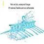 EvaroFly Multipurpose Portable Folding Hanger, Save Space Storage Clothes Hanger, Household Travel -Pink 53x42cm