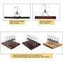 JS HANGER Metal Slack Hanger 12.6" clamp with Anti-Slip Coating for Pants and Skirts, 12-Pack