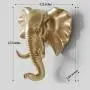 Creative Wall Decorations Animal Head Shaped Single Wall Hook / Hanger Resin Material for Hanging Clothes Coat Hats Keys Bags Purse Towels (Gold Elephant) Creative Wall Decorations Animal Head Shaped Single Wall Hook / Hanger Resin Material for Hanging Clothes Coat Hats Keys Bags Purse Towels (Gold Elephant)