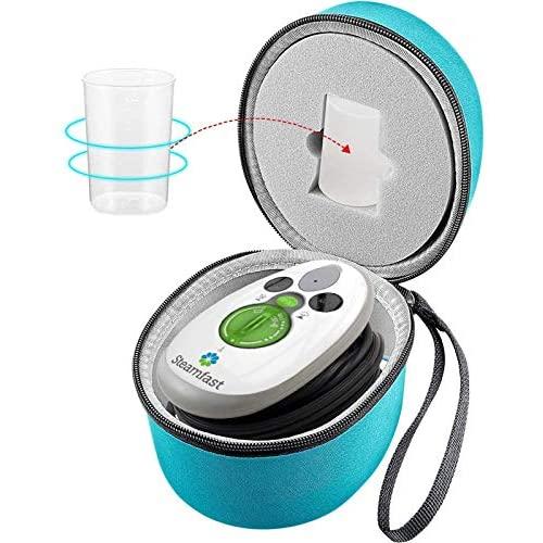 GWCASE Travel Carrying Case Compatible with Steamfast SF-717丨SMAGREHO丨 IIMII Mini Travel Steam Iron. Ironing Storage Bag Holder Fits for Measuring Cup (Box Only)