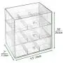 mDesign Plastic Kitchen Pantry, Cabinet, Countertop Organizer Storage Station with 3 Drawers for Coffee, Tea, Sugar Packets, Sweeteners, Creamers, Drink Pods, Packets - 27 Sections - Clear mDesign Plastic Kitchen Pantry, Cabinet, Countertop Organizer Storage Station with 3 Drawers for Coffee, Tea, Sugar Packets, Sweeteners, Creamers, Drink Pods, Packets - 27 Sections - Clear