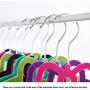 fineshelf 10PCS Butterfly Flocking Clothes Hanger,Bend Freely No Deformation Cute Hanger for Home Supplies