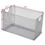 SK SHARKBANG Metal Mesh CD Basket Holder Disc Organizer Desk Storage Bin Boxes for Home&Office Silver