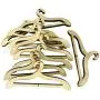 Jili Online 10 Pieces Wooden Clothes Hanger Woodware Ornaments Bunting Crafts Embellishments DIY 2.5cm