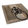 Wall Mounted Hand Towel Ring Reclaimed Barn Wood Rustic Farmhouse Decorative Wooden Bathroom Kitchen Towel Hanger, Country Bathroom Decor.