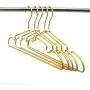 KOOBAY 30Pack 16.5" Gold Aluminum Laundry Wire Clothes Shirt Coat Suit Hangers with PVC-Coated and Notches