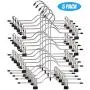 DANALLAN 5 Pack of 4-Tier Skirt/Pants Hangers - Space Saving Adjustable Non-Slip Clips Clothes, Trousers, Slacks, Jeans DANALLAN 5 Pack of 4-Tier Skirt/Pants Hangers - Space Saving Adjustable Non-Slip Clips Clothes, Trousers, Slacks, Jeans