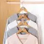 Thinktoo 10Pcs Creative Mini Flocking Clothes Hanger Home Easy Hook Closet Organizer