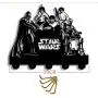 Starwars Wooden Hanger Unique Gift Clothes Hat Key Hook/Coat Rack/Wall Hook Home Decoration Wall Stickers Kitchen Bathroom Towel Hook,Black