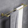 Hoooh Double Bath Towel Bar 36-Inch Stainless Steel Hand Towel Rack for Bathroom Wall Mount Brushed Gold, A102L90-BG