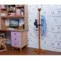 HXGL-Hanger Solid Wood Childrens Coat Rack Bedroom Floor Racks Modern Minimalist Cartoon Creative Hangers Children Clothes Rack (Color : Wood)