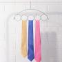 Quietcloud 5 Holes Ring Holder Hook Scarf Wraps Shawl Ties Storage Hanger Bathroom Shelf,Multi-use Stylish Wraps Scarves Luxury Gifts for Ladies - Blue