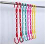 10pcs Random Color Portable Space Saver Wonder 5-Hole Magic Clothes Hanger Hook Closet
