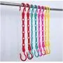 10pcs Random Color Portable Space Saver Wonder 5-Hole Magic Clothes Hanger Hook Closet 10pcs Random Color Portable Space Saver Wonder 5-Hole Magic Clothes Hanger Hook Closet