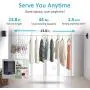 4.2M Stainless Steel Retractable Clothesline Indoor Clothes Hanger Drying Rack Travel Accessories, White 4.2M Stainless Steel Retractable Clothesline Indoor Clothes Hanger Drying Rack Travel Accessories, White
