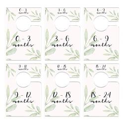 Mumsy Goose Nursery Closet Dividers Greenery Baby Clothes Dividers Botanical Closet Organizers