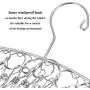 YANSHON 3Pack Stainless Steel Laundry Drying Rack Clothes Hanger with 20 Clips for Drying Socks,Drying Towels, Diapers, Bras, Baby Clothes,Underwear, Socks Gloves