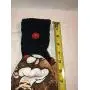 Free ship to USA - 5 piece set - Chef - 1 CROCHET Plastic Scrubber, Towel holder, KITCHEN hand full TOWEL light weight terry cloth, hot pad & towel hanger- BLACK 100% cotton yarn