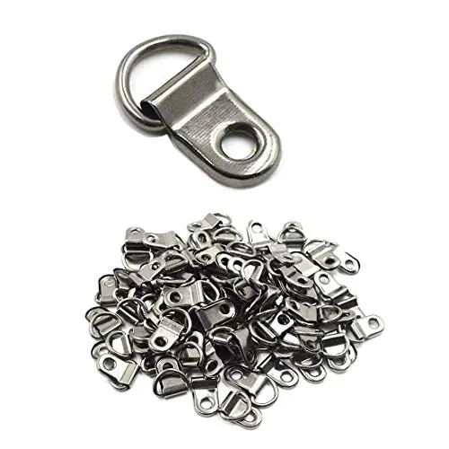 Cyful Triangle D-Ring Picture Frame Hanging Hangers Single Hole Black 21mm x 11mm without Screws -(100 Pcs) Cyful Triangle D-Ring Picture Frame Hanging Hangers Single Hole Black 21mm x 11mm without Screws -(100 Pcs)