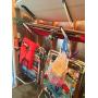 StoreYourBoard Beach Chair and Umbrella Wall Storage Rack, Metal Adjustable 4 Level Beach Gear Hanger