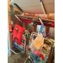 StoreYourBoard Beach Chair and Umbrella Wall Storage Rack, Metal Adjustable 4 Level Beach Gear Hanger