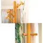 KXBYMX Clothes Hanger Floor Solid Wood Coat Rack Bedroom Hanging Clothes Household Clothes Rack -Multifunctional Coat Rack (Color : A)