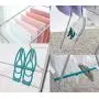Pastel AJ12 Stainless Steel Clothes Drying Rack + Clothespins (10EA) Gullwing Space-Saving Laundry Rack with Shoes Hanger, Foldable/Easy Storage Laundry for Indoor and Outdoor Use (Made in Korea)