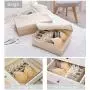 LEEFE Drawer Organizer with Lids, 2 Pack Foldable Divider Organizers Closet Underwear Storage Boxes for Sortin Socks, Bra, Scarves and Lingerie in Wardrobe or Under Bed, Breathable Washable Linen Fabric LEEFE Drawer Organizer with Lids, 2 Pack Foldable Divider Organizers Closet Underwear Storage Boxes for Sortin Socks, Bra, Scarves and Lingerie in Wardrobe or Under Bed, Breathable Washable Linen Fabric
