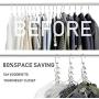 SALVATORE Wardrobe Clothes Magic Hanger Hooks Organiser Closet Clothing Organiser Space Saver - Organizing Clothes/Jacket/Shirts/Pants (4pcs)