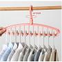 Multifunctional Hanger Clothes Rack Hook Household Plastic Non-Slip Magic Hanger Clothes Hanger Storage 10pcs Random Color