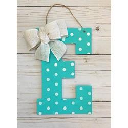 Monogram Door Hanger - Bedroom Wall Decor - Turquoise Door Sign