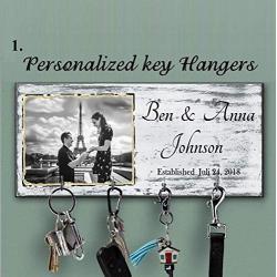 Photo Key holder for wall, Custom Wood Key Holder For Wall, Personalized Key Hanger, Custom Wall Key Hanger, Housewarming Gift, Anniversary Gift, Last name key rack, Family key hanger, Wedding gift