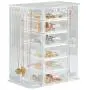 Beautify Clear Acrylic Jewelry Organizer Chest/Makeup Storage Boxes with 6 Drawers & Hanging Necklace Holder - Clear Beautify Clear Acrylic Jewelry Organizer Chest/Makeup Storage Boxes with 6 Drawers & Hanging Necklace Holder - Clear