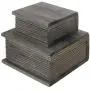 MyGift Vintage Grey Wood Faux Book Storage Boxes, Set of 2 MyGift Vintage Grey Wood Faux Book Storage Boxes, Set of 2