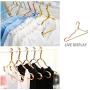 10pcs Random Color Aluminum Alloy Anti-Skid Hanger， for Clothes Water Resistant Windproof Strong Metal Shirts Dress Hangers Coats Hanger 42cm