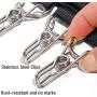 Sbyda Cap Organizer Hanger, Baseball Cap Holder, Closet Hat Organizer with 10 Stainless Steel Clips, Change Your Cloth Hanger to Cap Organizer Hanger - Keep Your Hats Cleaner Than a Hat Rack (Black)