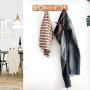 XFENG Coat Hook Rack Wall Mounted Clothes Hanger Bamboo Robe Towel Holder(4 and 5 Hooks) (Size : A)