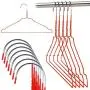 HANGERWORLD 100 Red Coating 16inch Metal Wire 13 Gauge Pants Bar Coat Clothes Garment Hangers HANGERWORLD 100 Red Coating 16inch Metal Wire 13 Gauge Pants Bar Coat Clothes Garment Hangers