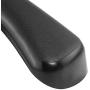 HANGERWORLD 10 Black 17.8inch Plastic Coat Jacket Clothes Garment Top Hangers 2.36inch Wide Broad Shoulder Support