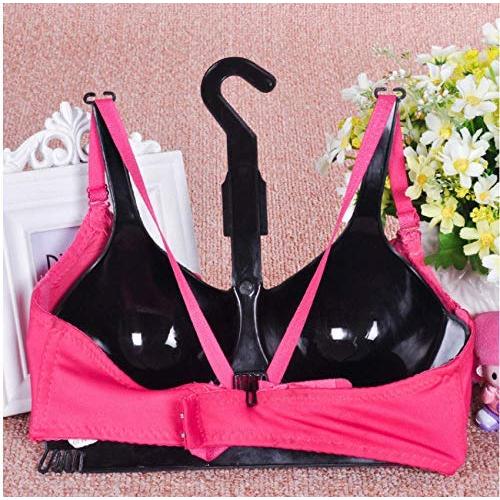 Bra Hanger Black Plastic Underwear Hanger Display Brassiere Windproof Clothes Hanger 10pcs