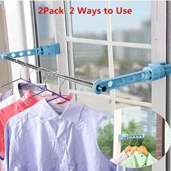 Portable Window Drying Rack Clothes Hangers Holder Window Frame Door Windowsill Balcony Laundry Drying Rack