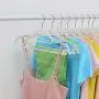 Iddefee Clothes Hanger Pack of 20 Plastic Hangers Durable Clothes Hangers with Non-Slip Pads Space Saving Easy Slide Organizer for Bedroom Closet Pants Hangers (Color : Random, Size : 4121.5cm)