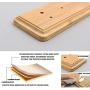 Yxsd Solid Wood Coat Hook, Wall Mount Coat Rack Towel Hanger Hanging Hooks Towel/Robe Clothes Hook for Bath Kitchen Garage (Size : 3 Hooks)