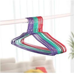 Clothes Hanger Durable Antideformation Adult Wardrobe Dress Skirt Clothes Storage Rack Towel Hangers for Clothes Coat Hanger 10pcs Random Color