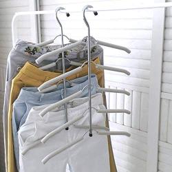 SEniutarm Multi-Layer Pants Hanger Clothes Trousers Storage Rack Drying Wardrobe Organizer