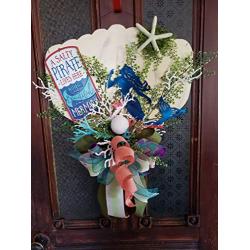 Mermaid Wreath, Nautical Wreath, Seashore Inspired, Beach House Wreath, Summer Decor, Mermaid Decor, Mermaid Door Hanger, Everyday Wreath