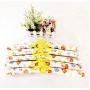 5pcs Random Color Blossom Sponge Padded Clothes Hanger,Clothes Suit Dress Hangers Rack Skid Resistance Cotton Satin Coat Hangers