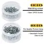 PINGKAN D Ring Picture Hangers with Screws,100 PCS Pro Quality Picture Hang and 110 PCS Screws and Convenient Plastic Box. PINGKAN D Ring Picture Hangers with Screws,100 PCS Pro Quality Picture Hang and 110 PCS Screws and Convenient Plastic Box.